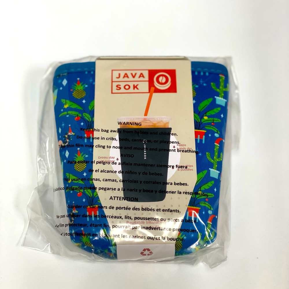 BRAND NEW Tropical Holiday 🌵Java Sok Iced Coffee Sleeve - Picture 2 of 3